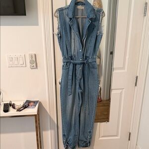 Blank NYC Light Blue Denim Overalls